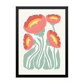 Pink Floral Wall Art Photo Frame Painting for Wall Décor